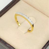 ราคา แหวนเพชรแท้เกสรทองคำแท้9k (9656250127)