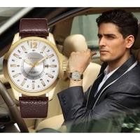 ราคา Curren นาฬิกาข้อมือผู้ชาย Geniue Leather สุดฮิต รุ่น C8123 (1277094)