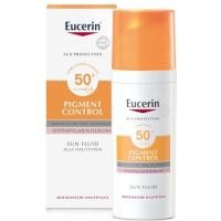 ราคา พร้อมส่ง Eucerin Sun Fluid Pigment Control SPF50 (ชื่อไทย Eucerin Sun Double Whitening Serum SPF50) (5066480182)
