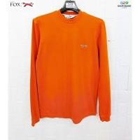 ราคา RETRO FOX แท้ อก38 เสื้อยืดคอกลมแขนยาวสปอตสีส้ม (18871696247)