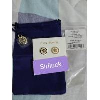 ราคา Tory Burch Enamel Logo Stud Earring สีขาว (16443907995)