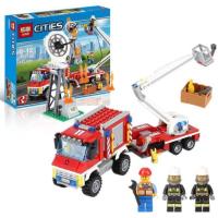 ราคา ตัวต่อ LEPIN 02083 CITIES ชุด Fire Utility Truck จำนวนตัวต่อ 412 ชิ้น (1739774978)