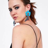 ราคา ต่างหูดอกชบาเกสรเพชรหลากสี งานสไตล์ ZARA สวยมากๆคะ (1399087881)