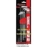 ราคา Sonic ประแจหกเหลี่ยมหัวบอล ยาว 9ตัวชุด 1.5-10mm (694100904)