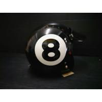 ราคา ส่งฟรี**เก็บเงินปลายทาง** หมวกกันน็อค แนวคลาสสิค ลายเลข 8 สีดำ ขาว NO.18 (1629345060)