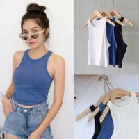 ราคา เสื้อครอปแขนเว้าตัวจิ๋ว ผ้าเรย่อนเนื้อนิ่มเด้ง (19543659447)