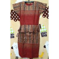 ราคา เดรสผ้าฝ้ายหมักโคลนเอวระบาย (7839703195)