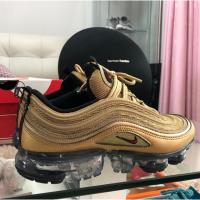ราคา NIKE AIR VAPORMAX’97 มือสองแท้ 100% METALLIC GOLD/VARSITY RED OR METALLLIQUE/VARSITY ROUGE (1178110174)