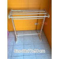 ราคา ราวไม้ ราวตากผ้า ราวแขวนผ้า ราวพาดผ้า ราวไม้ยางพารา5เส้นสีธรรมชาติ (7353283352)