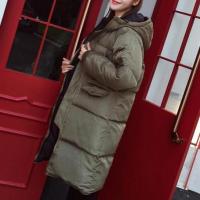 ราคา เสื้อกันหนาวผู้หญิงแฟชั่นเกาหลี สีเขียวทหาร แจ็คเก็ตมีฮู้ด ยาวคลุมเข่า หนาวๆ เอาอยู่ (477210520)