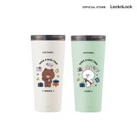 ราคา LocknLock with Line Friends กระบอกน้ำเก็บอุณหภูมิ Clip Tumbler ความจุ 540 ml. รุ่น LHC4279LF (23019388647)