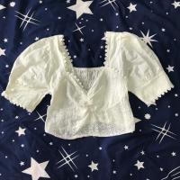 ราคา เสื้อครอปแฟชั่นลายฉลุ (4716277890)