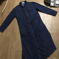 ราคา ขุดเดรสยีนส์ยาว มีเป๋าจก ลายปักเสือด้านหลัง งานป้าย HisoHiso (3532541293)