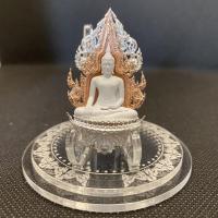 ราคา สมเด็จองค์ปฐมชนะมาร-พัฒน์ปาฎิหาริย์ชนะจน แบบไม่มีพระแม่ธรณี รายการที่ 23 เนื้อบรอนซ์ชุบ 2 กษัตริย์ องค์พระสีขาว (16469963134)