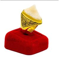 ราคา แหวนหัวเบนลายไทยถมทอง วัสดุเงินแท้92.5%ทาทองคำแท้ (23977684890)