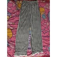 ราคา มือ 2 / กางเกงขายาวลายสก๊อต แต่งลูกไม้ตรงปลายขาน่ารักๆ (22048756851)