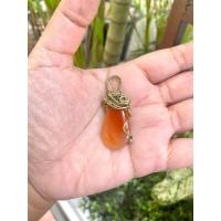 ราคา จี้หินมงคลอาเกตสีส้ม (11199229704)