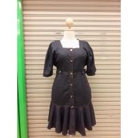 ราคา เดรสสาวอวบอ้วน ผ้ายีนส์ (11113736593)