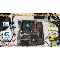 ราคา Mother board Gigabyte GA-H170-Gaming3 Sockket 1151++((CPU Corei5-6400 2.70GHz)) พร้อมใช้งาน สภาพสวย (19247105467)