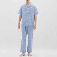 ราคา GU427: GU blue square sleepwear (ตัดป้ายยี่ห้อนะคะ) ชุดนอน GU Japan เข้าเซ็ต ของแท้ (7351687888)