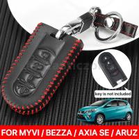 ราคา เคสกุญแจรีโมทรถยนต์ หนัง PU 4 ปุ่ม อุปกรณ์เสริม สําหรับ Perodua MYVI BEZZA AXIA SE ARUZ (19932344935)