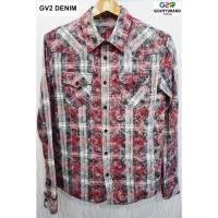 ราคา GV2 DENIM แท้ เสื้อเชิ๊ตแขนยาวสปอตวินเทส (5717807793)