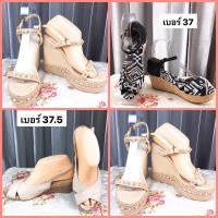 ราคา [ลดพิเศษ 99 บาท❗️] รองเท้าส้นสูงของเกาหลีแท้ รองเท้าส้นสูง/ส้นเตารีด/ส้นตึกมือสองน่ารักๆ เบอร์37-37.5 มีหลายแบบ/หลายสี (8807969003)