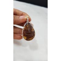 ราคา จี้อำพันพม่า กรอบเงินแท้ (2814698693)