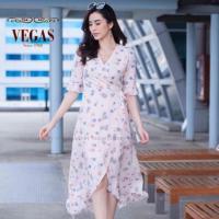 ราคา ❌❌SALE❌❌ 200 เดรสผูก ป้าย Vegas (1704872783)