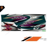 ราคา สติ๊กเกอร์ เวฟ 125s แต่งสวย honda wave 125s ปี 2003 รุ่น 3 สีเขียว (เคลือบเงา) (5336074210)