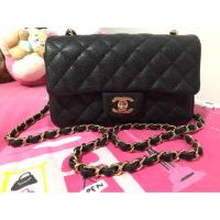 ราคา Chanel Classic Mini 8" GHW Black Cavier แท้ 100% (1655935860)