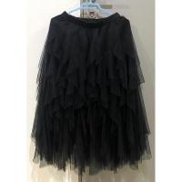 ราคา กระโปรงมุ้งมิ้งค์ฟุ้งฟิ้งสีดำ เป็นชั้นๆ ป้าย VERO MODA เอวสม็อค เอว 24-36 สะโพกฟรี ยาว 34 นิ้ว (18873117635)