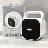 ราคา Remax RB-M49 Portable bluetooth 5.0 speaker aux in TF card usb Outdoor Wireless - silver (7869890183)