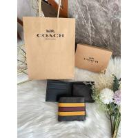 Coach 3008 3-IN-1 Wallet In Signature Canvas with Varsity Stripe กระเป๋าสตางค์