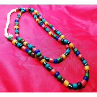 ราคา สร้อยคอลูกปัดโบราณ ทราวดี สร้อย สร้อยคอ ลูกปัด Necklace ลูกปัดโบราณ ทรงธรรมชาติ สร้อยลูกปัดธรรมชาติ100% สร้อยหินนำโชค (1006270481)