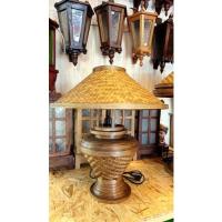ราคา โคมไฟห้วเตียงไม้ไผ่ ทรงแจกันสาน (22506845205)