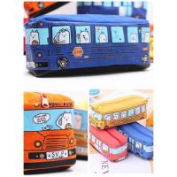 ราคา กระเป๋าดินสอผ้าลายรถบัส การ์ตูนรถบัส (6368815607)