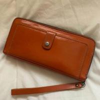 ราคา กระเป๋าสตางค์ใบยาว หนังวัวแท้ ซิปรอบ มือสอง (4739067151)