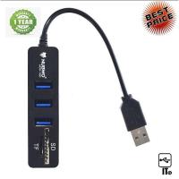 ราคา 3 Port USB HUB V.3.0 + Card Reader NUBWO (NCR-100) White ประกัน 1Y อุปกรณ์เชื่อมต่อ (7754509720)