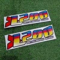 ราคา สติ๊กเกอร์ ติดรถ สติ๊กเกอร์ติดรถกระบะ Mitsubishi L200 สติ๊กเกอร์ไทเท สติ๊กเกอร์แต่งซิ่ง แต่งรถกระบะ สีรุ้ง มิตซูบิชิ (9994797681)