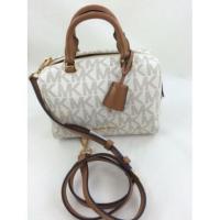 ราคา #ส่งฟรี EMS‼️ #ของแท้ % Michael Kors Kirby Extra Small Logo Satchel Crossbody Brown 30T6GK3S1B (1169224702)