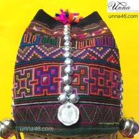 ราคา หมวกเด็กชายอาข่า หมวกผ้าฝ้ายทอมือ ลายปักมือเอกลักษณ์ชาวเขา Akha hill tribe cultural style ชุดชาวเขา (5044069981)