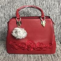 ราคา กระเป๋าแฟชั่น งานปักลายดอกกุหลาบ (33051503)