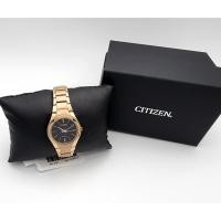 ราคา นาฬิกา CITIZEN WOMEN'S FE2093-54E ECO DRIVE BLACK DIAL ROSE GOLD TONE STAINLESS STEEL WATCH 29 MM พร้อมกล่อง (ใหม่) (19782660918)