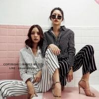 ราคา กางเกงลายทางสีขาวของ basicsbysita (1603954400)