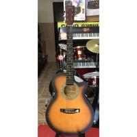 ราคา Jisheng กีต้าร์โปร่ง (แถมกระเป๋ากีตาร์,ปิค) (593199433)