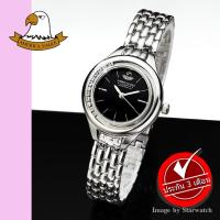 ราคา AMERICA EAGLE นาฬิกาข้อมือผู้หญิง สายสแตนเลส รุ่น AE101L - Silver/Black (2282995603)