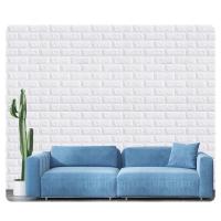 ราคา วอลเปเปอร์ 3D ลายอิฐ แผ่นใหญ่ แผ่นผนัง wallpaper 3D ลายอิฐมีกาวในตัว 70x77cm_bmhome (3946397307)