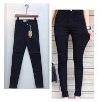 ราคา Jeans house กางเกงยีนส์สีดำ ขาเดฟ ผ้ายืด (5732565169)