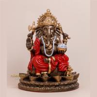 ราคา (ผ่านพิธีเรียบร้อยแล้ว) ส่งฟรี พระพิฆเนศ หนูมุสิกะถวายพระพิฆเนศ เนื้อแร่เหล็กน้ำพี้ สูง 7.5 นิ้ว สำหรับตั้งบูชา (20221031832)